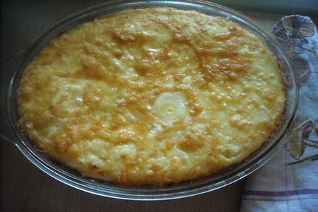 Sufleu cu branza si aroma de nucsoara